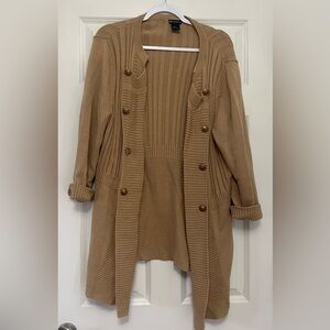 New Directions Women’s Tan Cardigan Sz Large
